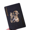 Image of Color Black Gold Playing Card Game Card Group Waterproof Poker Suit Magic Dmagic Package Board Game Gift Collection