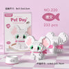 Image of Cat Animal Brick Toy for Children Girls 8 To 10 Years Old Birthday Gift Construction Block Set Mini Building Blocks Educational