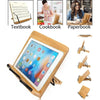Image of Bookends Jumon Bamboo Reading Desk Holder Sturdy Bookstand Textbooks Lightweight Portable Adjustable Book Cookbook Stand