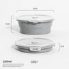 Image of Collapsible Food Storage Containers Silicone Lunch Box with Lid Food Bowls Kitchen Stackable Lunch Box for Pantry Freezer Safe