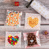 Image of 100pcs 7x7/10x10cm Heart Plastic Cello Bag Self Sealing Pouch For DIY Candy Cookies Snack Baking Package Decor Small Business