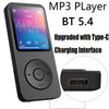 Image of Portable MP3 Player 1.8 Inch Walkmen Type-C Bluetooth 5.4 Compatible E-Books Recording Sports MP4 FM Radio Music Player