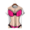 Image of Novel sexy funny 3D men's T-shirt funny graphic short sleeve Cosplay oversized T-shirt Tps clothing