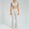 Image of 2pcs Patchwork Sport Yoga Set Workout Clothes for Women Sportwear Women Suit Outfit Fitness Gym Tracksuit Flare Legging Academic
