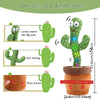 Image of Rechargeable Dancer Cactus Glowing Dancing Electronic Plush Toys Can Sing Record Lighten for Baby Toy Education Funny Gift