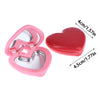 Image of Love Love Heart Shape Empty Eyeshadow Case Rouge Lipstick Box Pigment Palette Refillable Foundation Makeup Dispenser With Pallet