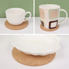 Image of 10PCS Cup Mat Natural Round Wooden Pad Durable Non-Slip Cork Coaster Tea Coffee Mug Drinks Holder for Table Decor DIY Tableware