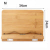 Image of Portable Adjustable Book Holder Tray and Page Paper Clips-Cookbook Reading Desk Sturdy Stand for Books Lightweight Bookstand