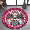 Image of Kingdom Hearts Cartoon Pattern Area Rug Round Floor Mat Living Room Carpet Bathroom Kitchen Rug Doormat Non-slip Floor Mat