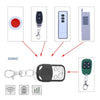 Image of Metal Push Button Remote Control Transmitter ABCD / Lock Unlock 4Button 433MHz Universal 4 Buttons Garage Door Opener Remote