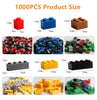 Image of 1000 DIY creative building blocks bulk set Urban Classic building blocks Assembled birthday gift children's educational toys