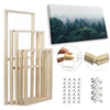 Image of 40x60 50x70 60x90 60x120 DIY Wood Frame Kit for Canvas Oil Painting Frame Bars Wood Frame for Diamond Painting Wall Art Frame