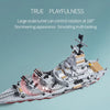 Image of ToylinX 1068PCS Carrier Building Blocks Set, Military Battleship Model Toy Kit with Armored Tank Fighter Halloween Christmas