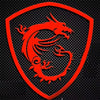 Image of msi metal sticker for laptops, mobile phones, computers, cars, power banks and tablets