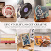Image of Wooden Recipe Book Stand CD Record Plate Display Shelf Tabletop Photo Frame Ipad Rack Table Easel Cookbook Holder For Kitchen