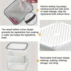 Image of 3-Pack BPA-Free Plastic Food Storage Containers with Lids and Strainers, Stackable Fridge Organizer for Fresh Produce, Vegetable