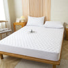 Image of Waterproof Throw Mattress Cover Bed Fitted Sheet Mattress Protector Single/Double/140/160 Muti Size  Gray/White