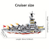Image of ToylinX 1068PCS Carrier Building Blocks Set, Military Battleship Model Toy Kit with Armored Tank Fighter Halloween Christmas