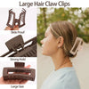 Image of 4Pcs/Set Women Girls Claw Clips Coffee Black Hair Claw Nonslip Crab Hairpins Barrette Fashion Hair Accessories Gifts
