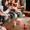 Image of 1/2/4/6pcs Can-Shaped Glass Cup with Lid & Straw 350ml/550ml Transparent Bubble Tea, Juice & Beer Mug for Cold Beverages Party