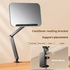 Image of Book Stand for Reading, Adjustable Holder with Pad/books, Foldable Desktop Riser for Cookbook,Sheet Music,Laptop Book Holder