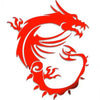 Image of msi metal sticker for laptops, mobile phones, computers, cars, power banks and tablets