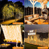 Image of Outdoor Solar Curtain Light 300LED Waterproof String Lights Garden Yard Pavilion Fairy Garland String Lights Holiday Decor Light