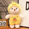 Image of Promotion Kawaii Green  Jointed Bear Cosplay Panda Doll Plush Toy Cartoon  Animal Plushie Throw Pillow Birthday Gift Home Decor