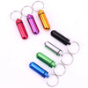 Image of 2PCS Waterproof Aluminum Pill Box Case Bottle Cache Drug Holder Container Keychain Medicine Box Health Care