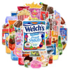 Image of 100PCS Snack Packaging Cartoon Trendy Graffiti Sticker Waterproof Toy Decoration Notebook Kids Gift IPadPVCSticker