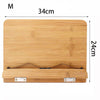 Image of Portable Adjustable Book Holder Tray and Page Paper Clips-Cookbook Reading Desk Sturdy Stand for Books Lightweight Bookstand