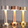 Image of Retro Table Lamp Metal Touch Decor for Bar Coffee Table Restaurant Decoration Light Desk LED Rechargeable Night Lights Bedroom