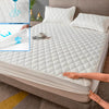 Image of Waterproof Throw Mattress Cover Bed Fitted Sheet Mattress Protector Single/Double/140/160 Muti Size  Gray/White