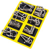 Image of 8Pcs/Set Metal Montessori Puzzle Wire IQ Logical Ability Training Stress Relief Toy for Children Adults Reliever Educational Toy
