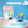 Image of Cat Animal Brick Toy for Children Girls 8 To 10 Years Old Birthday Gift Construction Block Set Mini Building Blocks Educational