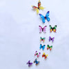 Image of 12 Pcs 3D Luminous Butterfly Creative Wall Stickers DIY Wall Stickers Modern Wall Art Home Decoration DIY Gifts