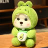 Image of Promotion Kawaii Green  Jointed Bear Cosplay Panda Doll Plush Toy Cartoon  Animal Plushie Throw Pillow Birthday Gift Home Decor