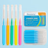 Image of 30/60Pcs 0.6-1.2mm Interdental Brushes Health Care Teeth Push-Pull Brush Removes Food Plaque Whitening Cleaner Oral Hygiene Tool