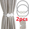 Image of 2PCS New curtain buckle, curtain strap, pearl buckle design, no drilling installation, curtain tie rope