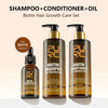 Image of PURC Biotin Hair Shampoo Conditioner for Men Women Scalp Cleaning Hair Root Nourish Oil Smoothing Hair Mask Care Products Set