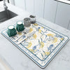 Image of Super Absorbent Anti-slip Coffee Dish Large Kitchen Absorbent Draining Mat Drying Mat Quick Dry Bathroom Drain Pad