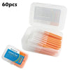 Image of 30/60Pcs 0.6-1.2mm Interdental Brushes Health Care Teeth Push-Pull Brush Removes Food Plaque Whitening Cleaner Oral Hygiene Tool