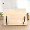 Image of Portable Adjustable Book Holder Tray and Page Paper Clips-Cookbook Reading Desk Sturdy Stand for Books Lightweight Bookstand