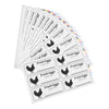 Image of 40 Sheets Handwritten Stickers Produce Date Labels Farm Fresh Chicken Eggs Adhesive Tags Easy Peel Grocery Item Marking