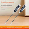 Image of Food Thermometer Digital Real-Time Reading Meat And Beverage Thermometer With LCD Display And Probe Electronic Kitchen Thermomet