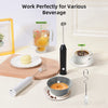 Image of Wireless Milk Frothers  Electric USB Recharge 3 Speeds Handheld Blender Small Coffee Foam Maker Whisk For Coffee Kitchen Tools