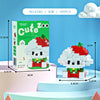 Image of Cat Animal Brick Toy for Children Girls 8 To 10 Years Old Birthday Gift Construction Block Set Mini Building Blocks Educational