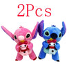 Image of 12cm 20cm 25cm Stitch Stuffed Plush Models Cartoon Stuffed Plush Dolls Anime Plush Baby Toys Kawaii Kids Birthday Gift