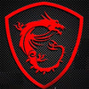 Image of msi metal sticker for laptops, mobile phones, computers, cars, power banks and tablets