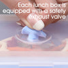 Image of 4pcs/set Silicone Rectangle Lunch Box Collapsible Bento Box Folding Food Container Bowl 300/500/800/1200ml for Dinnerware